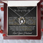 To My Soulmate - I Can't Live Without You - Valentine's Love Heart Necklace