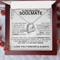 To My Beautiful Soulmate - One Wish - Valentine's Love Heart Necklace