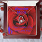 To My Mom - Wonder Mom - Valentine's Love Heart Necklace