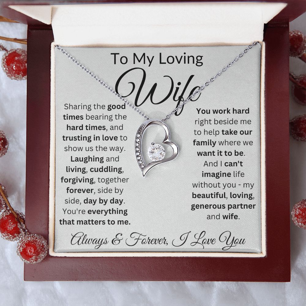 Trust In Love To Show Us The Way - Forever Love Necklace For Wife