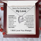 To My Love - Forgive Me - Love Heart Necklace