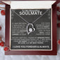 To My Beautiful Soulmate - One Wish - Valentine's Love Heart Necklace