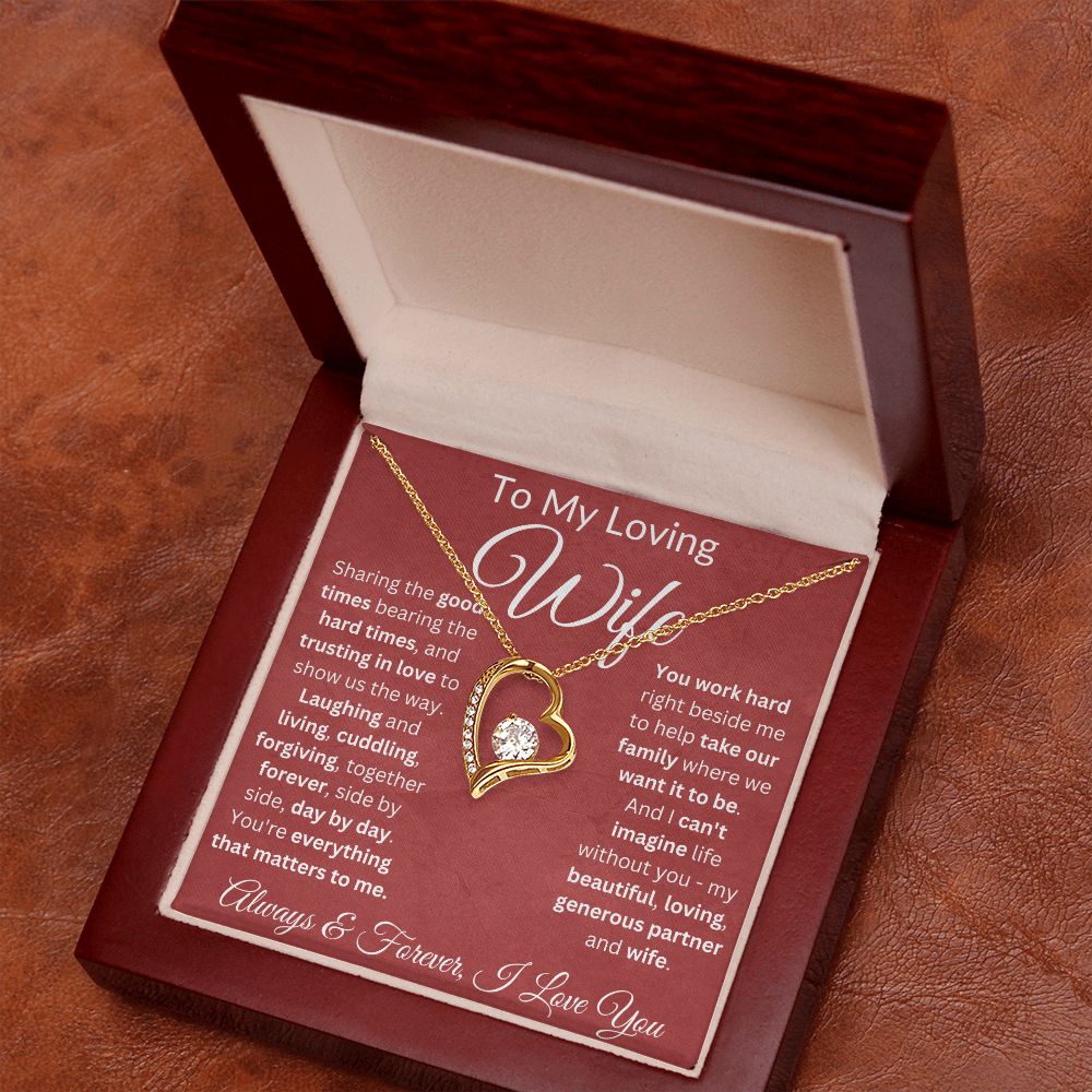 Trust In Love To Show Us The Way - Forever Love Necklace For Wife