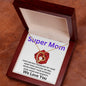 To Our Mom - Super Mom - Valentine's Love Heart Necklace
