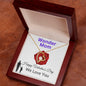 To My Mom - Wonder Mom - Valentine's Love Heart Necklace