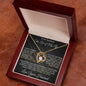 To My Soulmate - I Can't Live Without You - Valentine's Love Heart Necklace