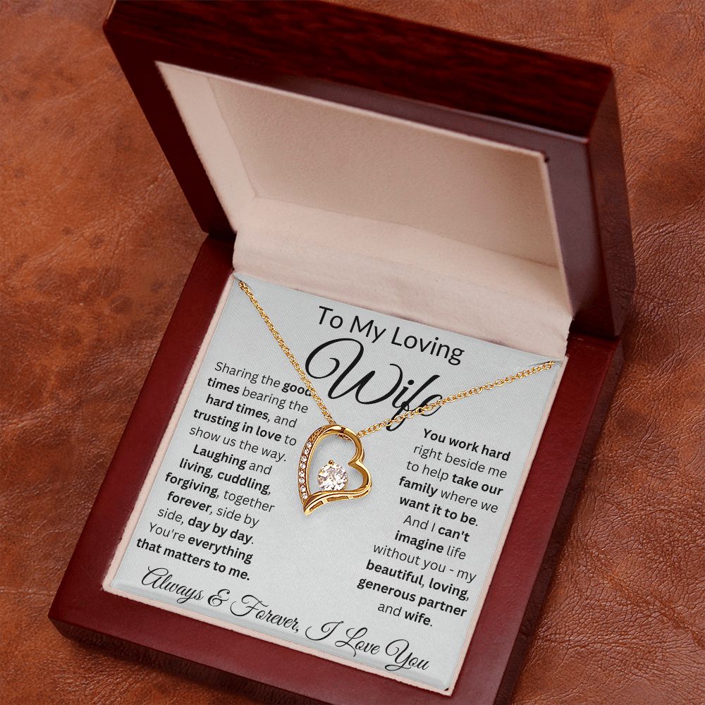 Trust In Love To Show Us The Way - Forever Love Necklace For Wife