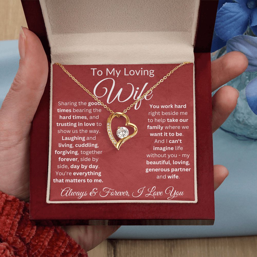 Trust In Love To Show Us The Way - Forever Love Necklace For Wife