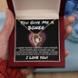 You Give Me A Boner - Valentine's Love Heart Necklace