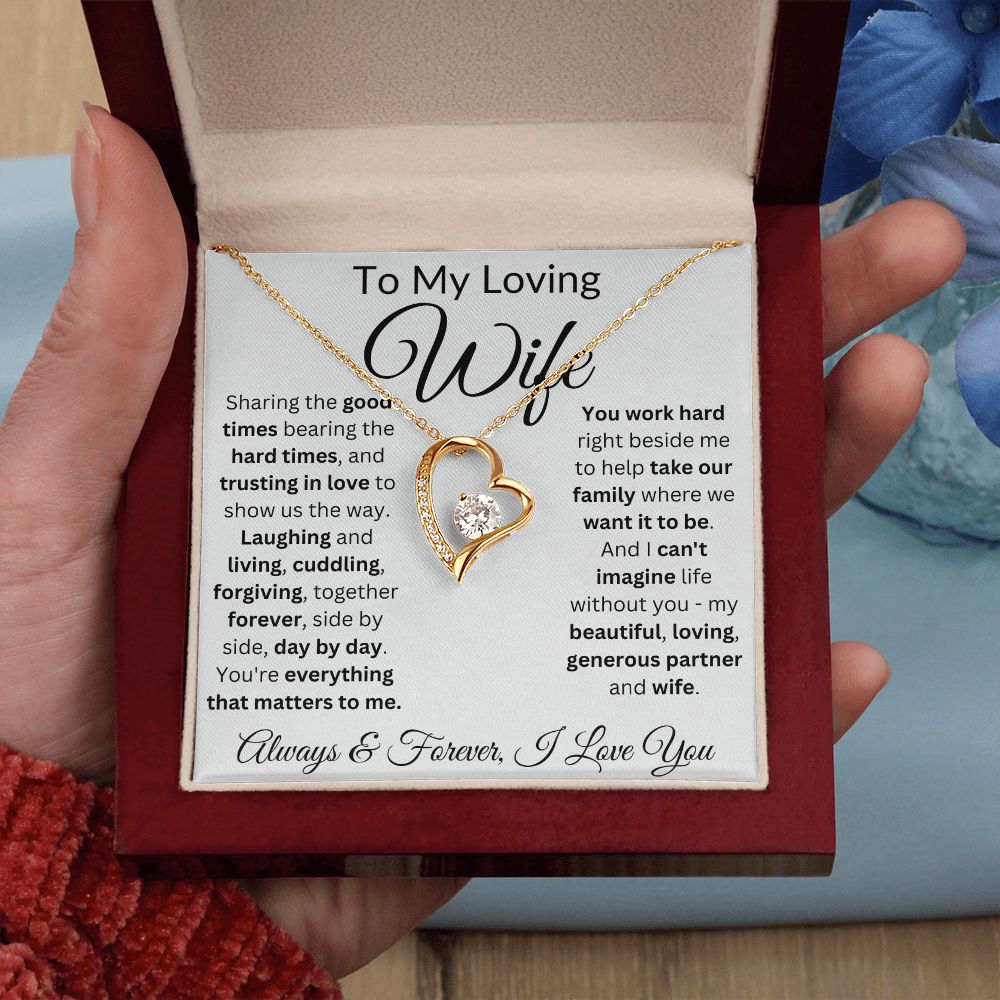 Trust In Love To Show Us The Way - Forever Love Necklace For Wife