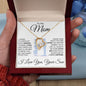 To My Mom - Piece Of You - Valentine's Love Heart Necklace