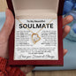 To My Soulmate - First Kiss - Valentine's Love Heart Necklace