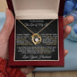 To My Soulmate - I Can't Live Without You - Valentine's Love Heart Necklace
