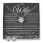 Gift For Wife Love Knot Necklace With Earrings Blk See The Way I Do Msg Card