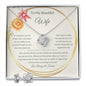 Gift For Wife Love Always - I Love You For All That You Are (Love Knot Necklace w/Earrings)