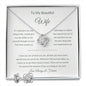 Gift For Wife Love Always - I Love You For All That You Are (Love Knot Necklace w/Earrings)