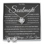 Gift For Soulmate Love Knot Necklace With Earrings Blk See The Way I Do Msg Card