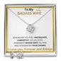 To My Badass Wife - Valentine's Love Knot Necklace