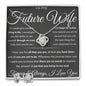 Gift For Future Wife Love Knot Necklace With Earrings Blk See The Way I Do Msg Card
