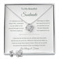 Gift For Soulmate From Loved One - I Love You For All That You Are (Love Knot Necklace w/Earrings)