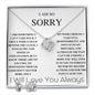 I'm Sorry - Can't Take It Back - Valentine's Love Knot Necklace