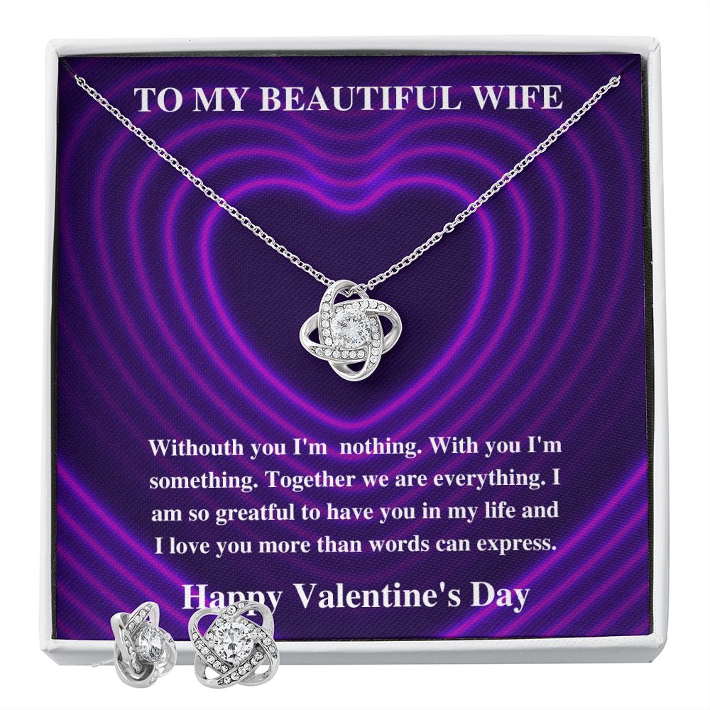 To My Wife Woman Of My Dreams - Love Knot Necklace