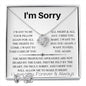 I'm Sorry - Your Pillow - Valentine's Love Knot Necklace