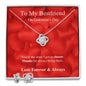 To My Best Friend - Valentine's Love Knot Necklace