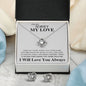 I'm Sorry - I Hide My Tears - Valentine's Love Knot Necklace