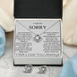 I'm Sorry - Can't Take It Back - Valentine's Love Knot Necklace