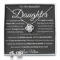 Gift For Daughter From Mom Love Knot Necklace With Earrings Blk See The Way I Do Msg Card