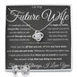 Gift For Future Wife Love Knot Necklace With Earrings Blk See The Way I Do Msg Card