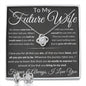 Gift For Future Wife Love Knot Necklace With Earrings Dream Msg