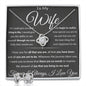 Gift For Wife Love Knot Necklace With Earrings Blk See The Way I Do Msg Card