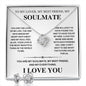 To My Beautiful Soulmate - Love Of My Life - Valentine's Day Love Knot Necklace