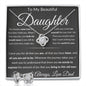 Gift For Daughter From Dad Love Knot Necklace With Earrings Dream Msg