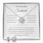 Gift For Soulmate From Loved One - I Love You For All That You Are (Love Knot Necklace w/Earrings)