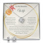 Gift For Wife Love Always - I Love You For All That You Are (Love Knot Necklace w/Earrings)