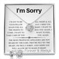 I'm Sorry - Your Pillow - Valentine's Love Knot Necklace