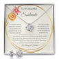 Gift For Soulmate From Loved One - I Love You For All That You Are (Love Knot Necklace w/Earrings)