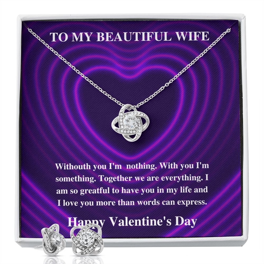To My Wife Woman Of My Dreams - Love Knot Necklace