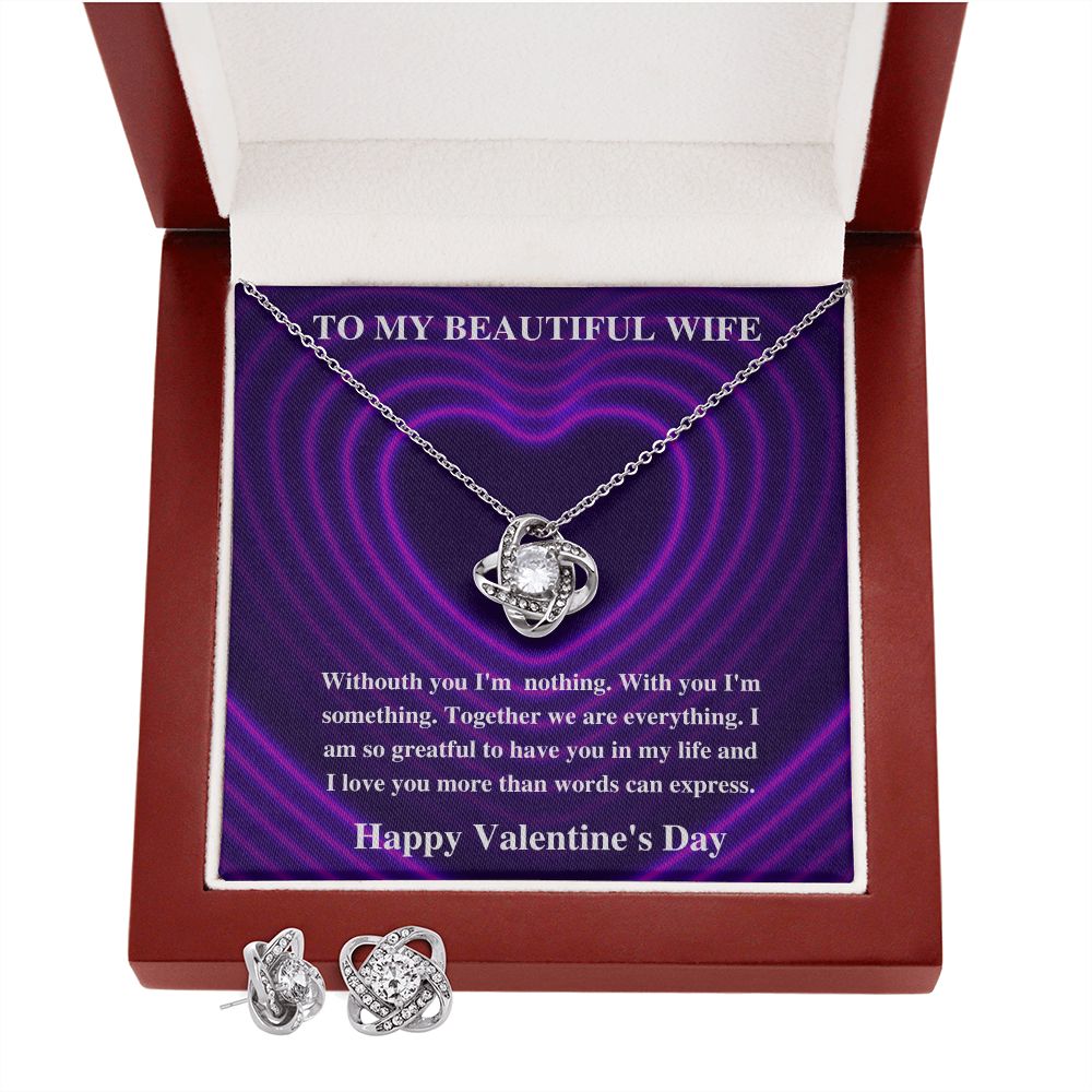 To My Wife Woman Of My Dreams - Love Knot Necklace