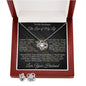 To My Soulmate - Can't Live Without You - Valentine's Love Knot Necklace