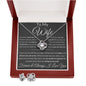 Gift For Wife Love Knot Necklace With Earrings Dream Msg