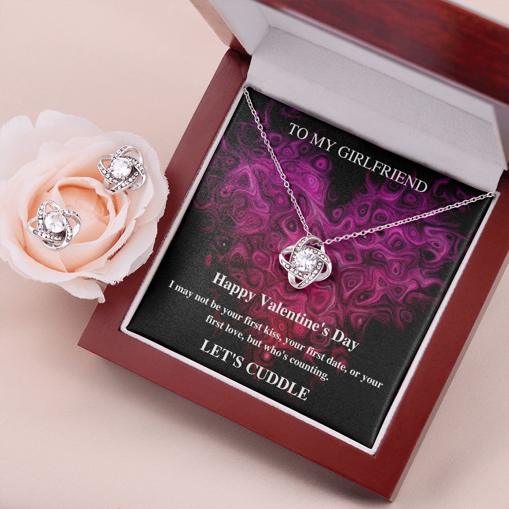 To My Girlfriend Let's Cuddle - Valentine's Love Knot Necklace