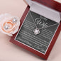 Gift For Wife Love Knot Necklace With Earrings Dream Msg