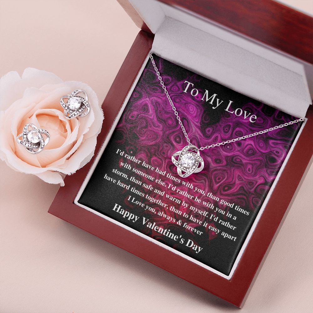 To My Wife My Soulmate - Valentine's Love Knot Necklace