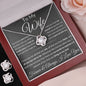 Gift For Wife Love Knot Necklace With Earrings Dream Msg