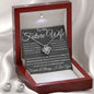Gift For Future Wife Love Knot Necklace With Earrings Dream Msg