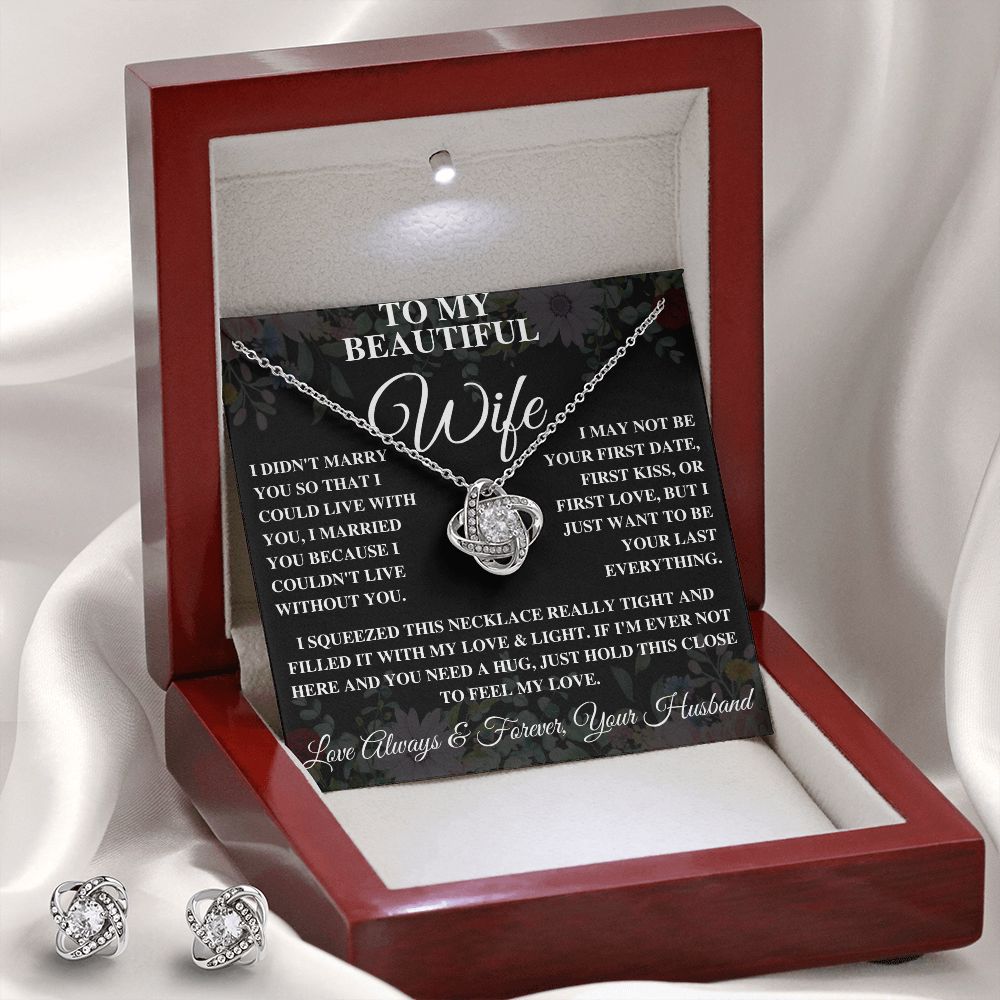 Last Everything - Gift For Wife - Love Knot Necklace For Valentine's Day